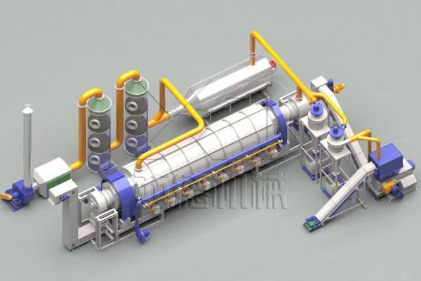 相對(duì)于傳統(tǒng)的處理方式，連續(xù)式炭化爐有高效、環(huán)保和可持續(xù)的優(yōu)點(diǎn)